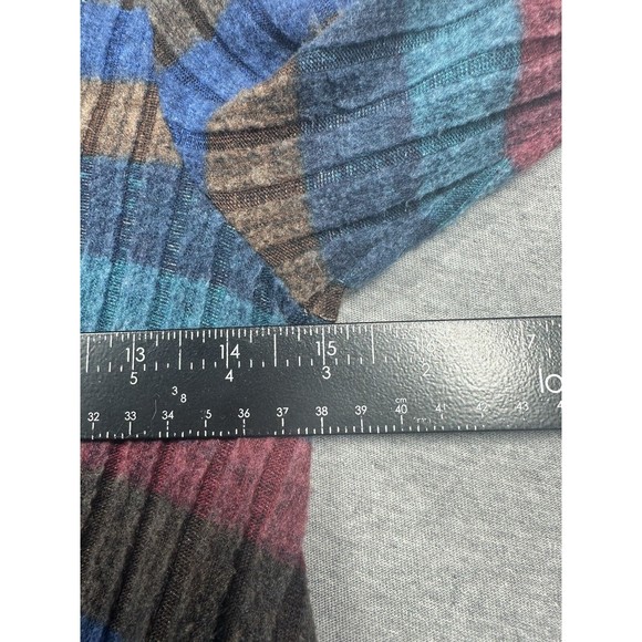 Modcloth Small Sweater Cowl Neck Striped A Line Cut Multicolor Neutrals Womens - Picture 7 of 8